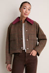 Multicolour Heavy Check Twill Short Barn Jacket