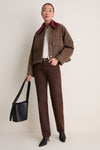 Multicolour Heavy Check Twill Short Barn Jacket