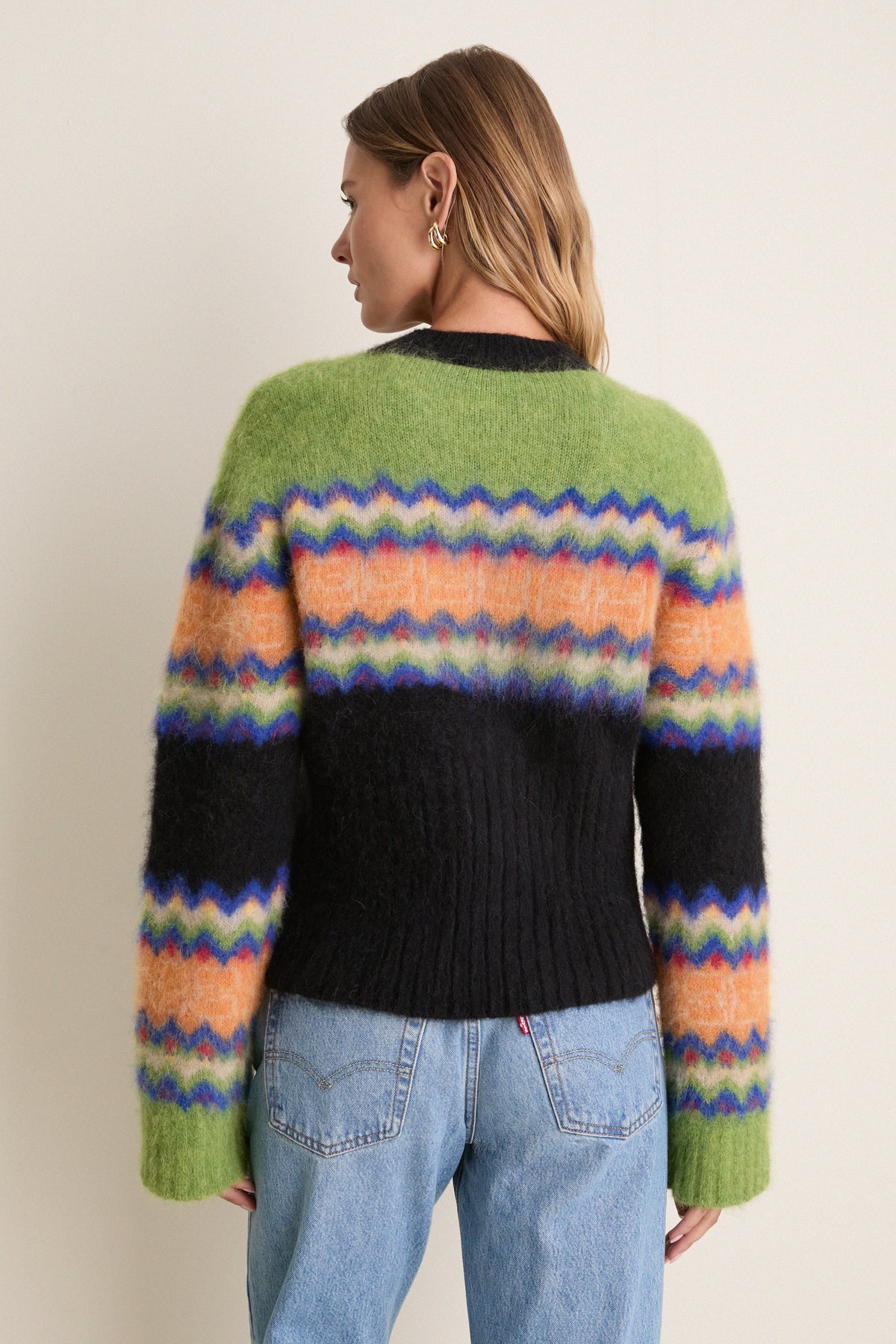 Multicolour Brushed Alpaca Fairisle Sweater