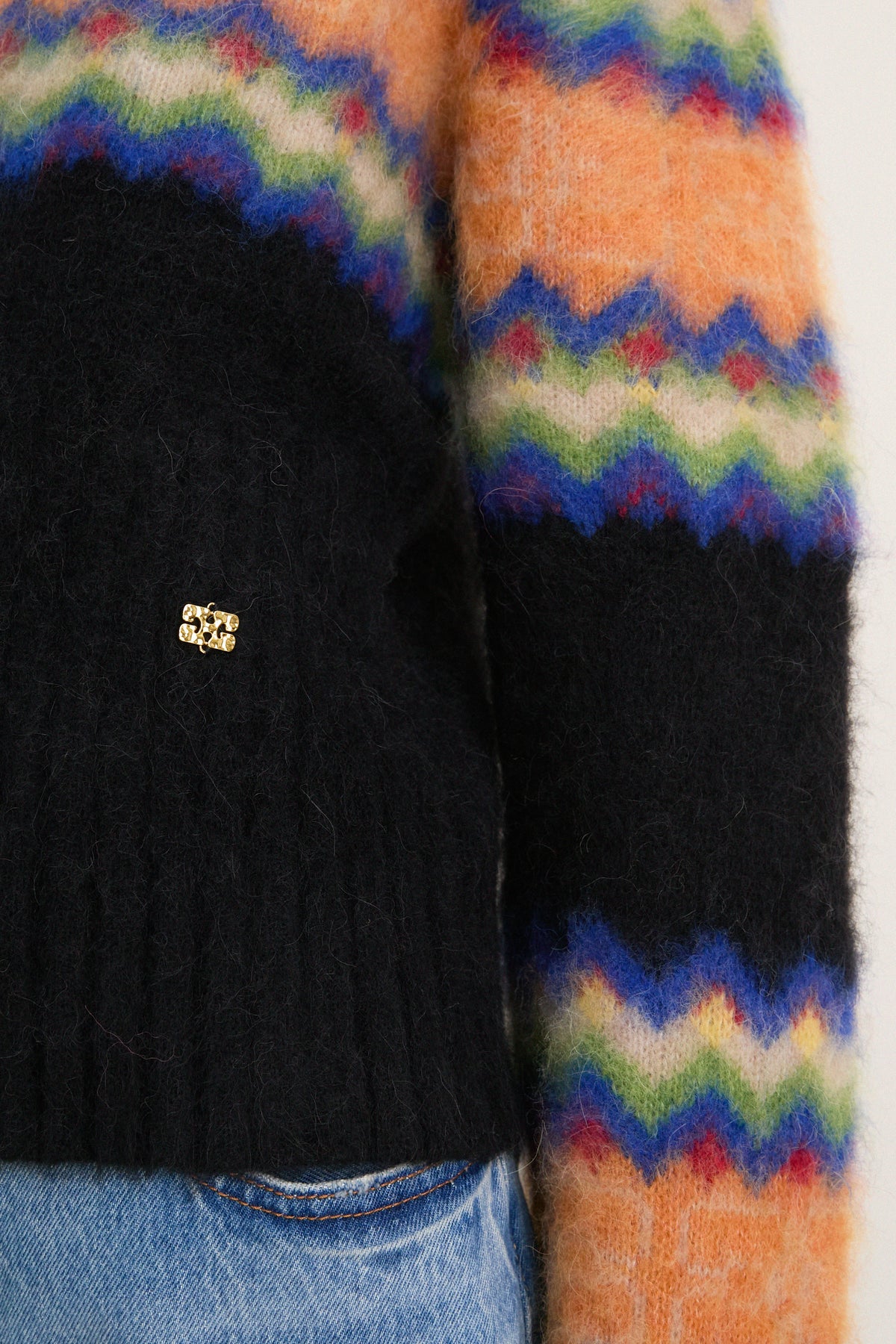 Multicolour Brushed Alpaca Fairisle Sweater