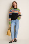 Multicolour Brushed Alpaca Fairisle Sweater