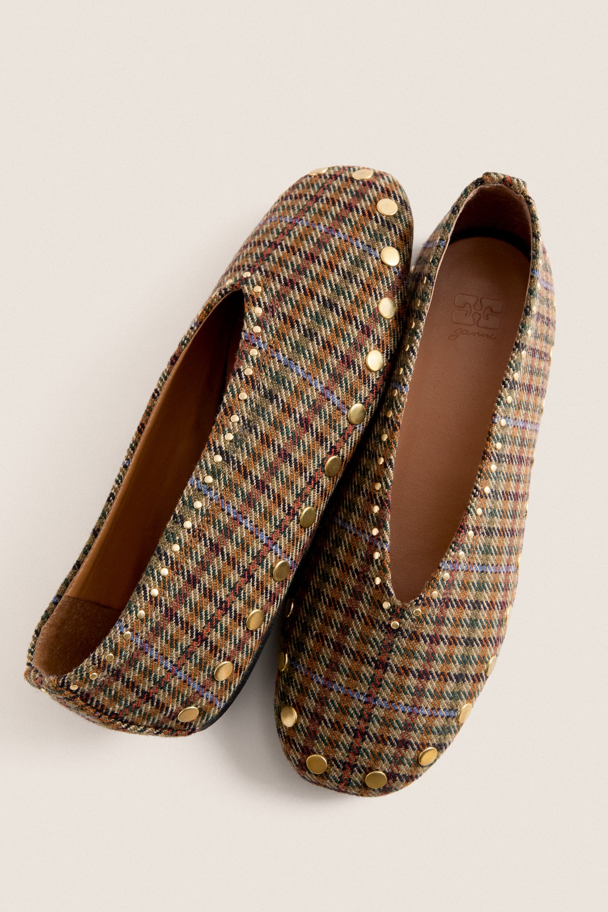 Multicolour Jenny Ballerina Heavy Twill Flats
