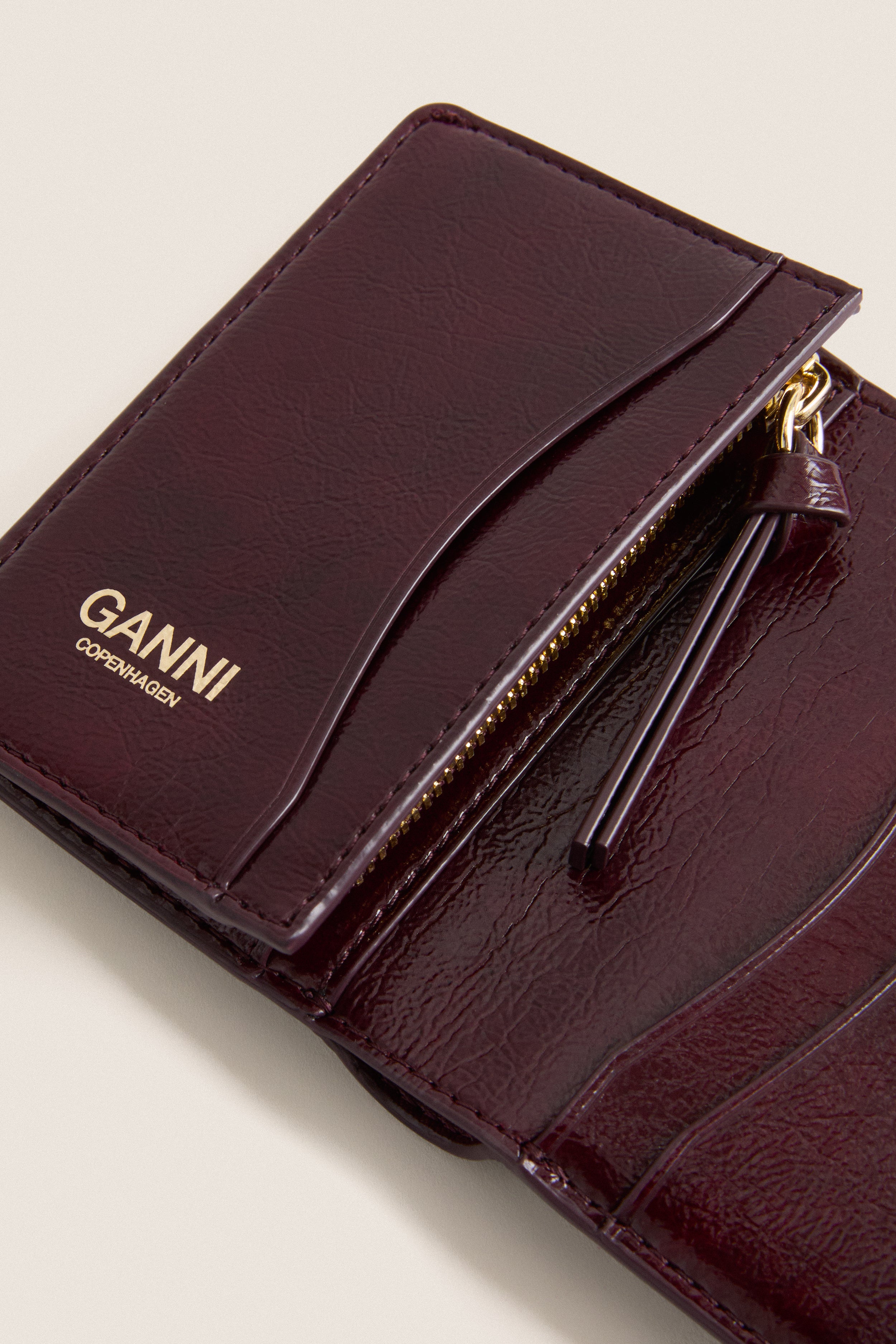 Burgundy Slim Card Holder