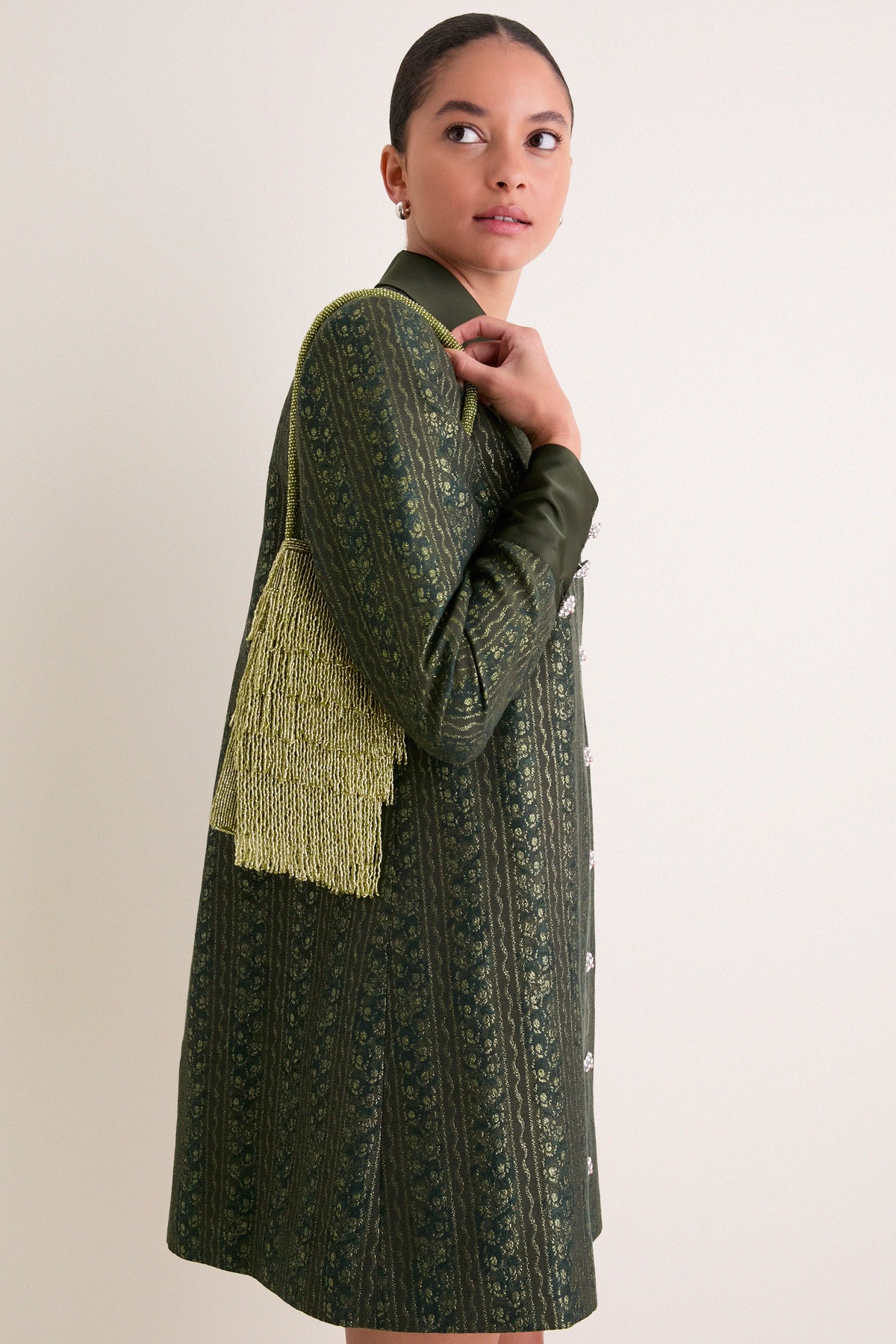 Peridot Beaded Josphine Mini Bag