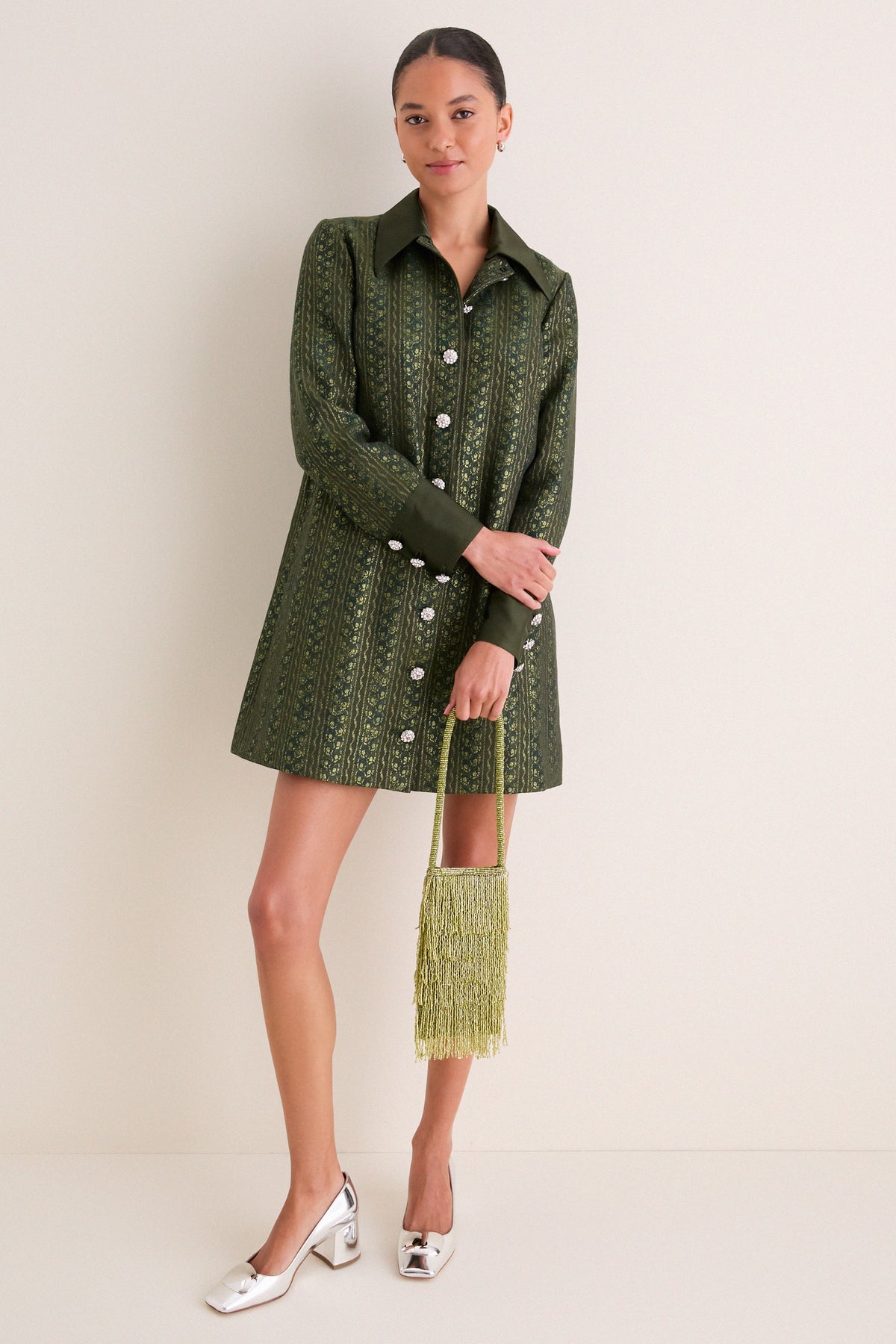 Peridot Beaded Josphine Mini Bag