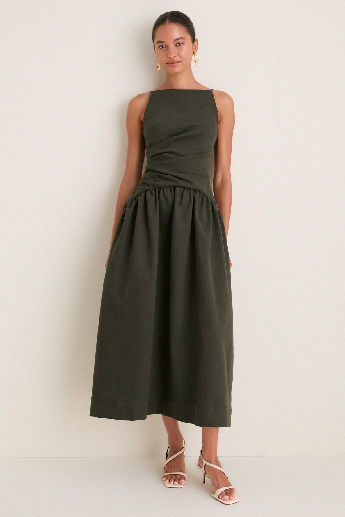 Green Lotus Maxi Dress