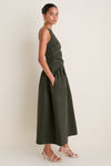 Green Lotus Maxi Dress