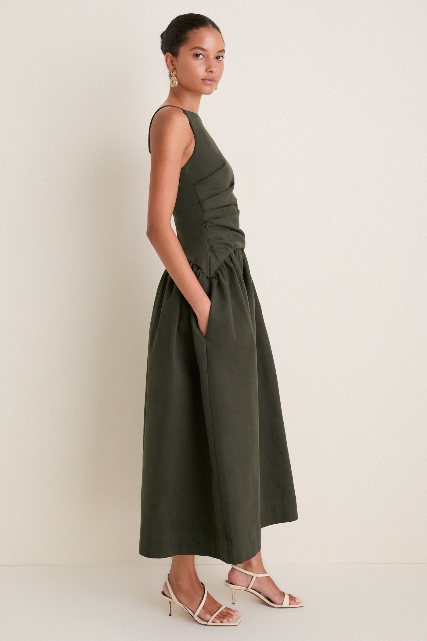 Green Lotus Maxi Dress