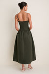 Green Lotus Maxi Dress