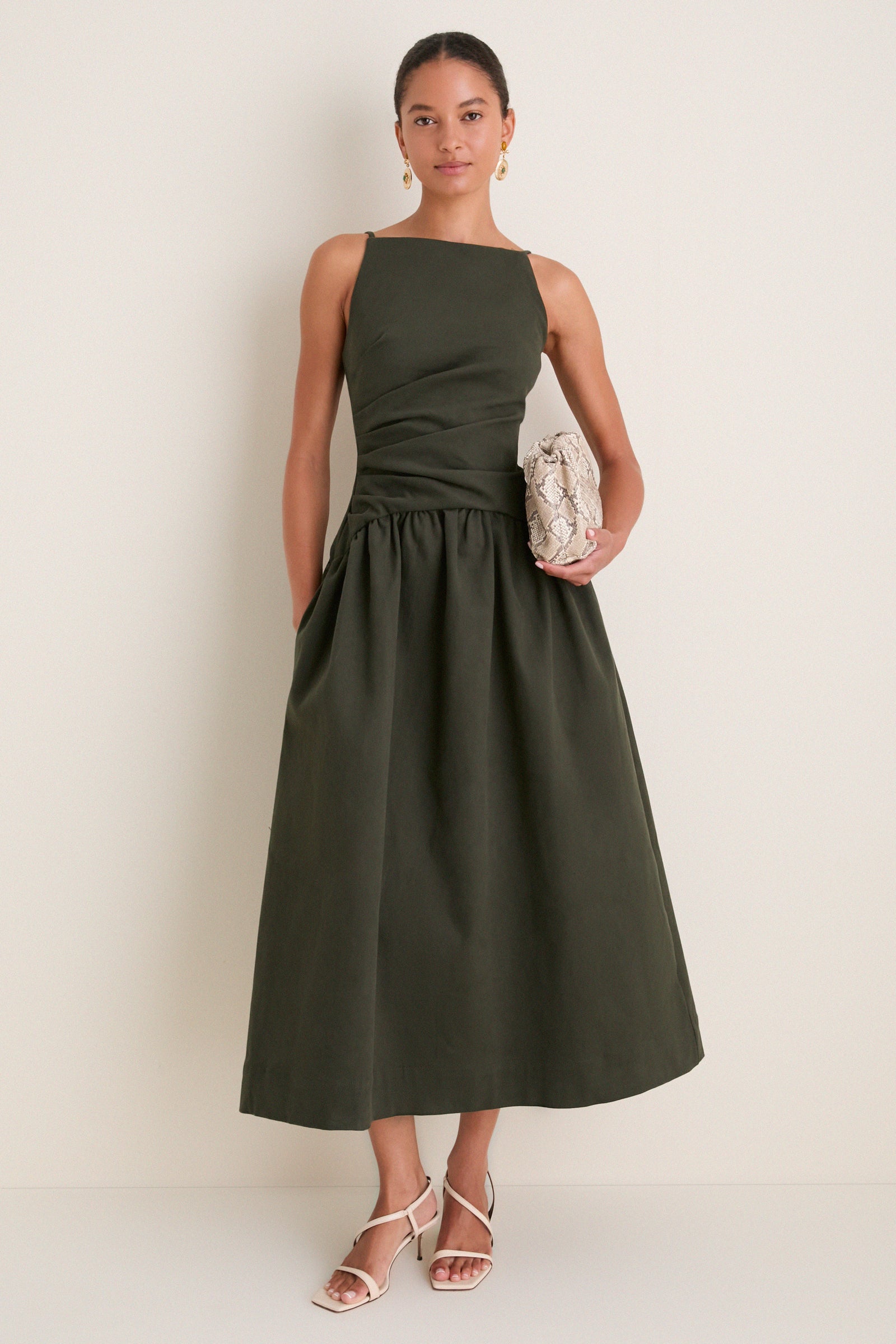 Green Lotus Maxi Dress