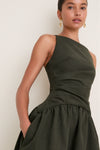 Green Lotus Maxi Dress