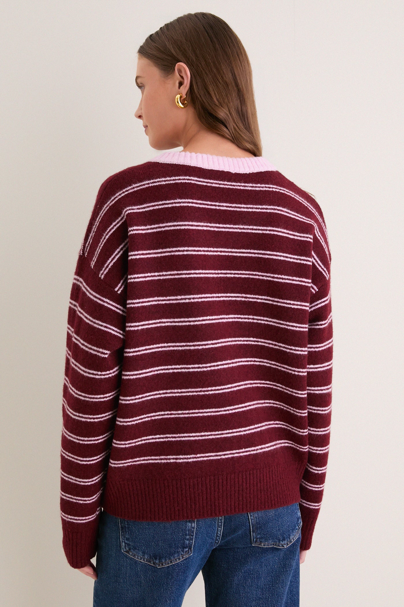 Burgundy Neev Sweater