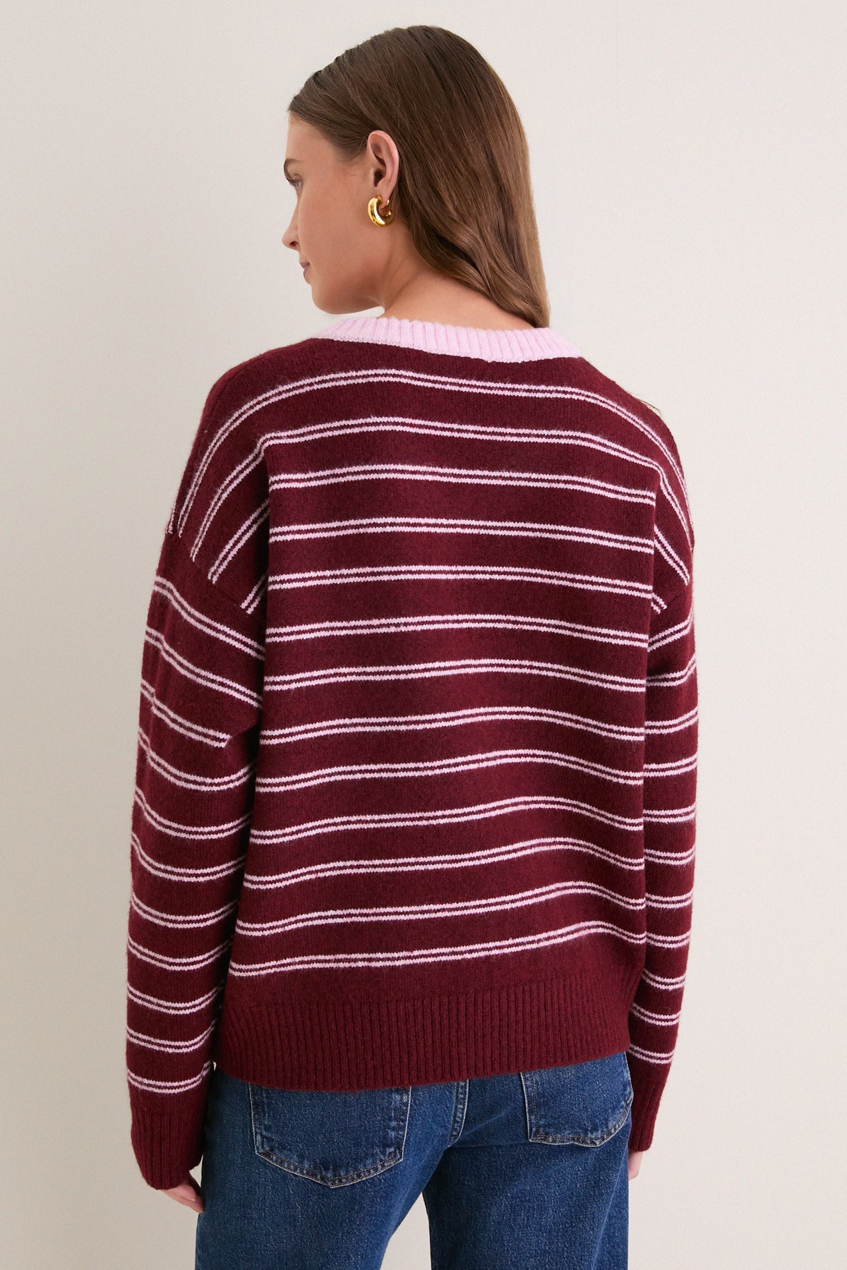 Burgundy Neev Sweater