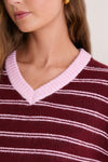 Burgundy Neev Sweater
