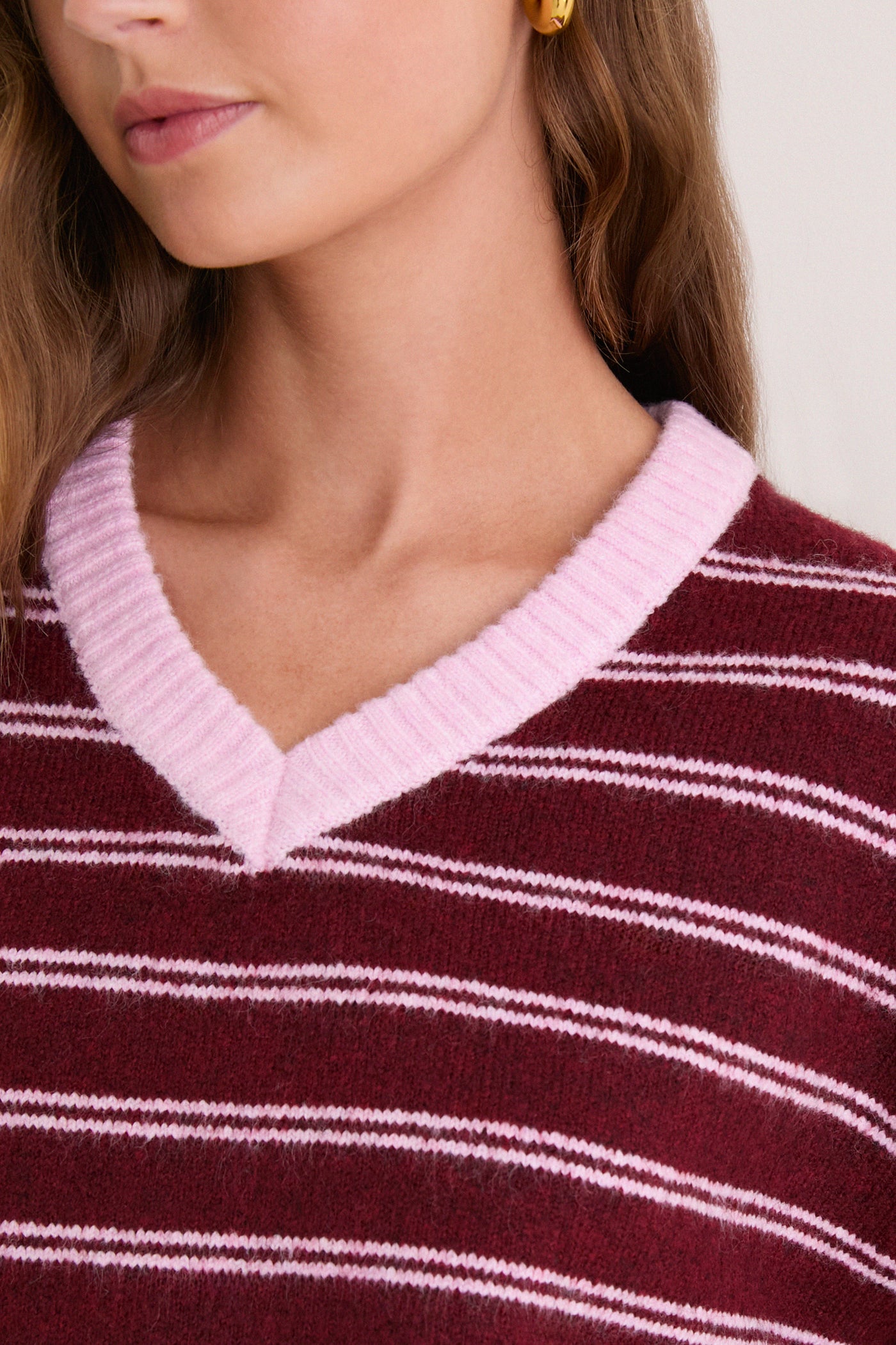 Burgundy Neev Sweater