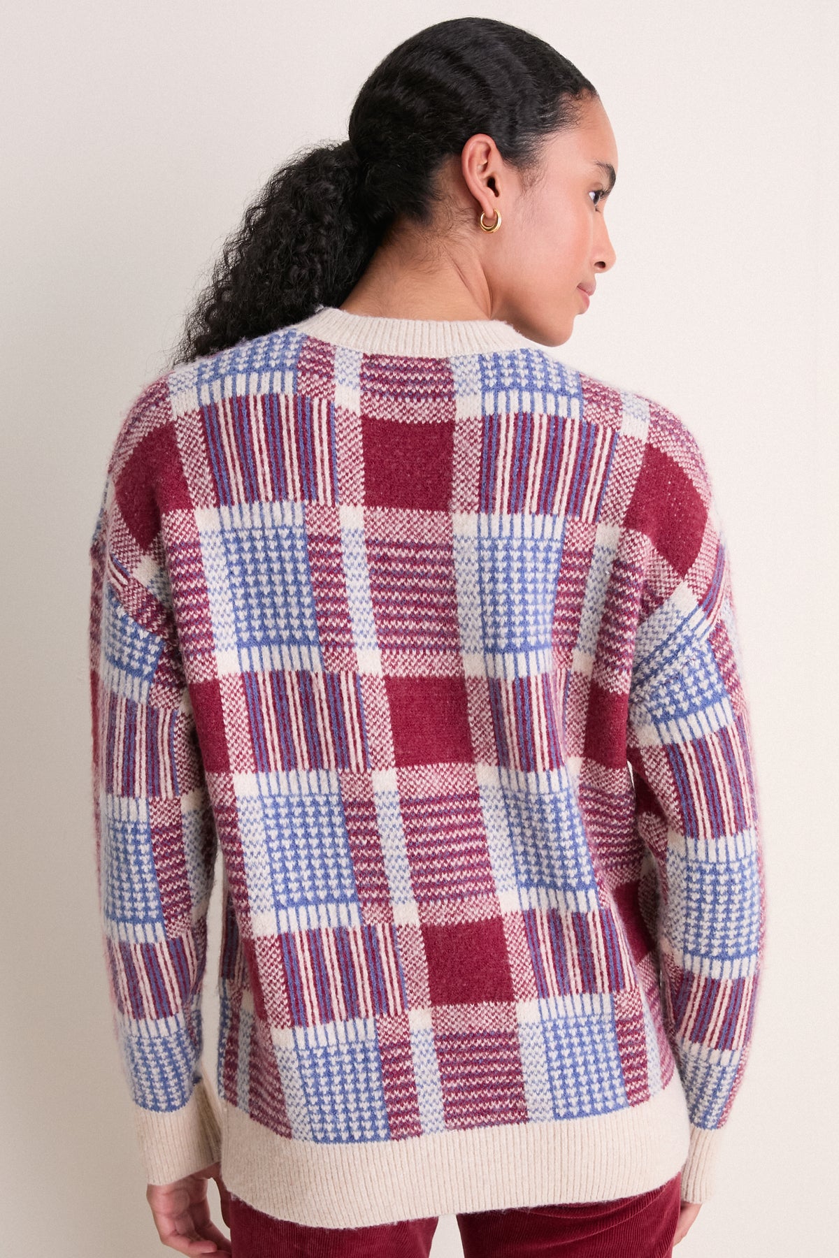Red and Blue Campbell Plaid Sweater