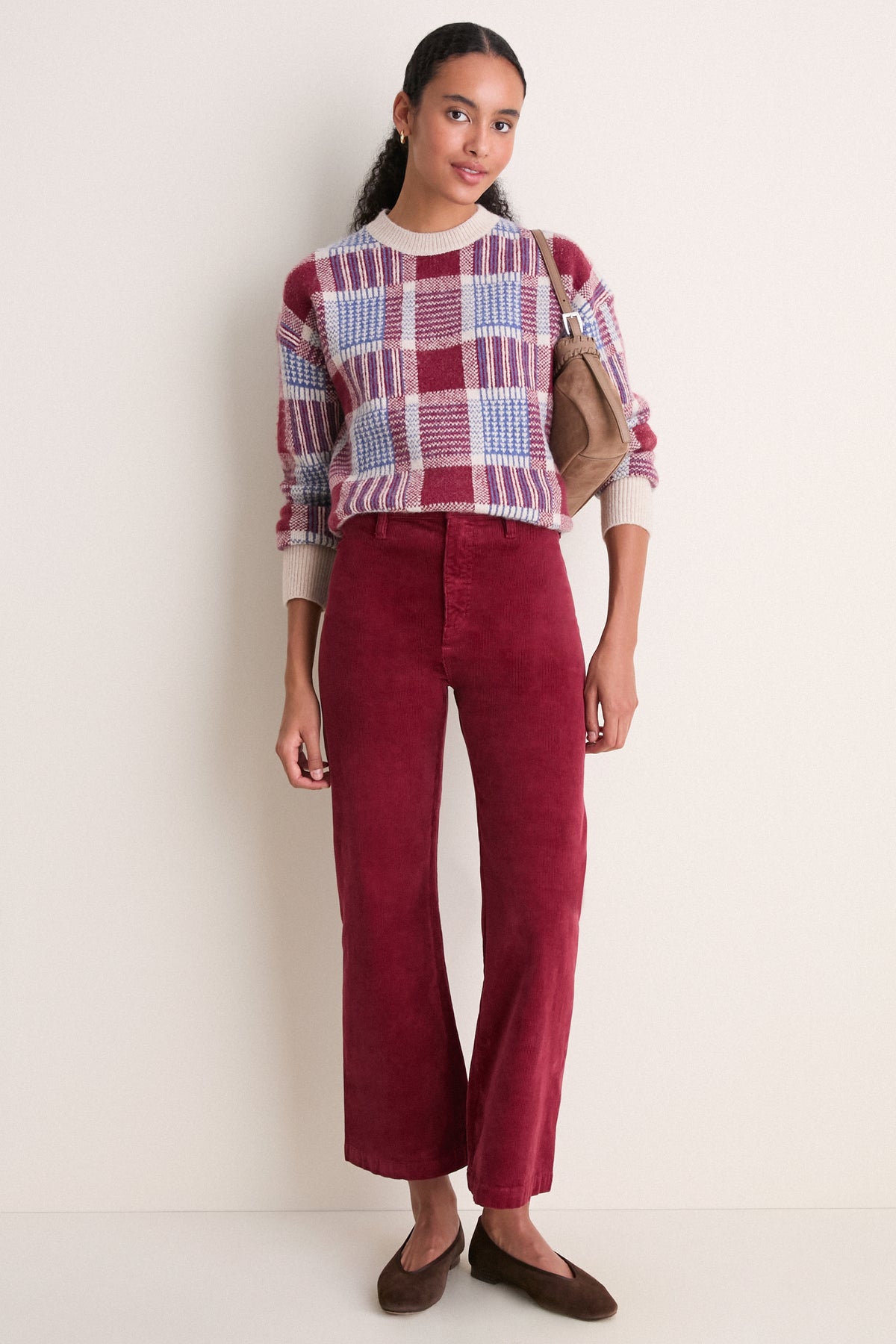 Red and Blue Campbell Plaid Sweater