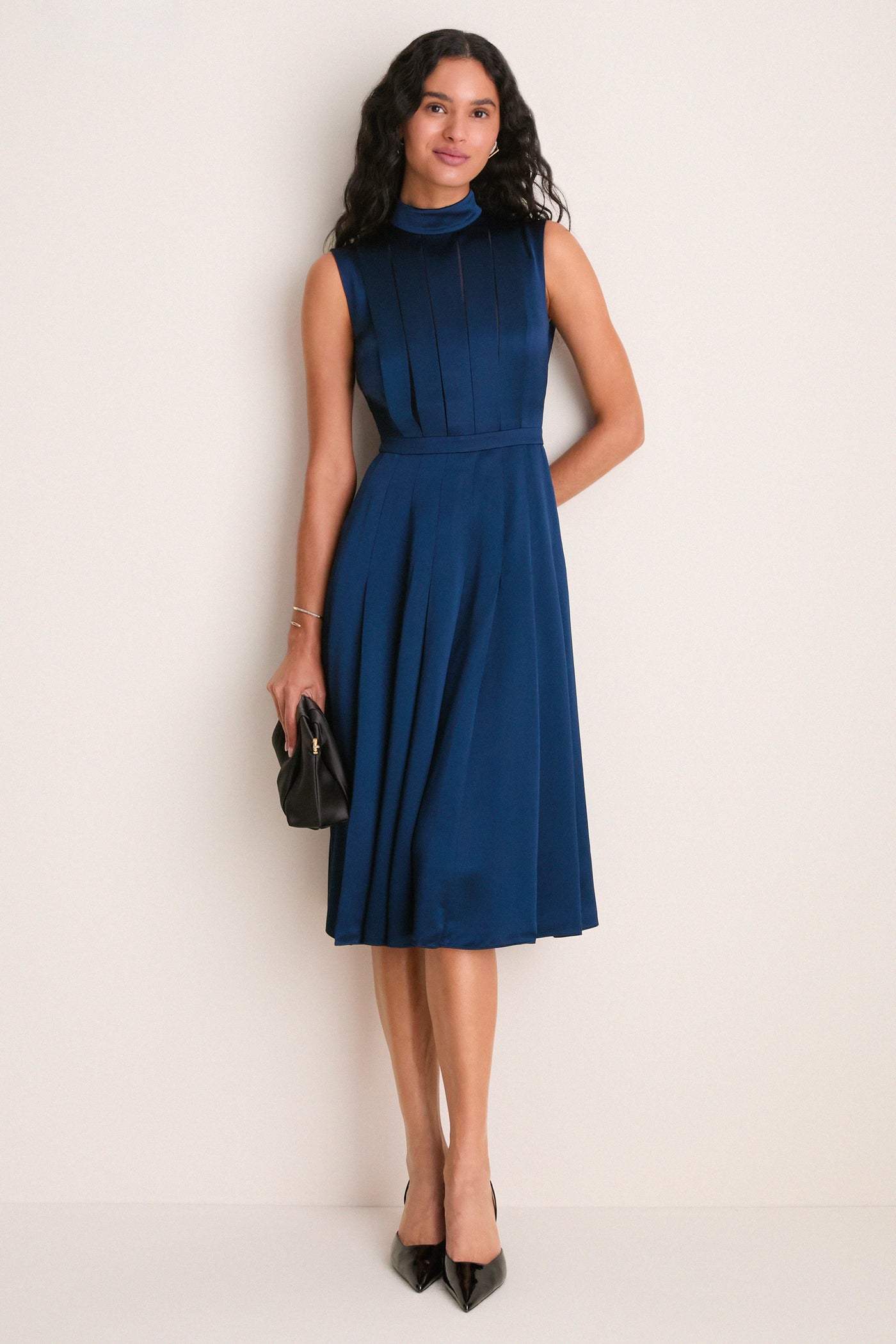 Navy Ember Midi Dress