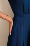 Navy Ember Midi Dress