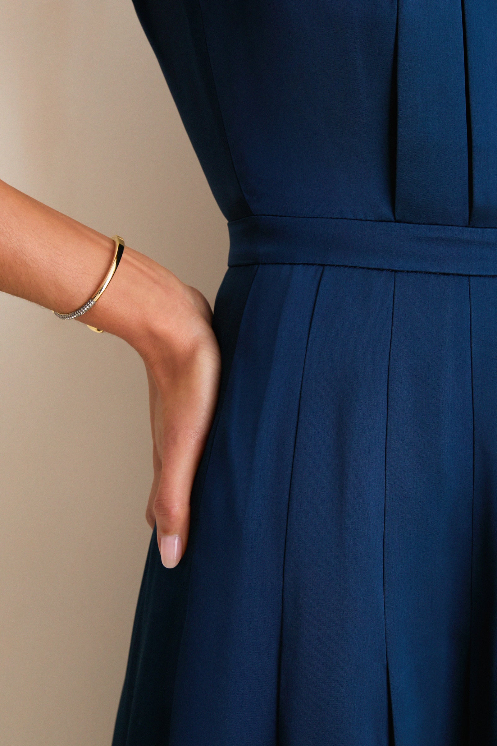 Navy Ember Midi Dress
