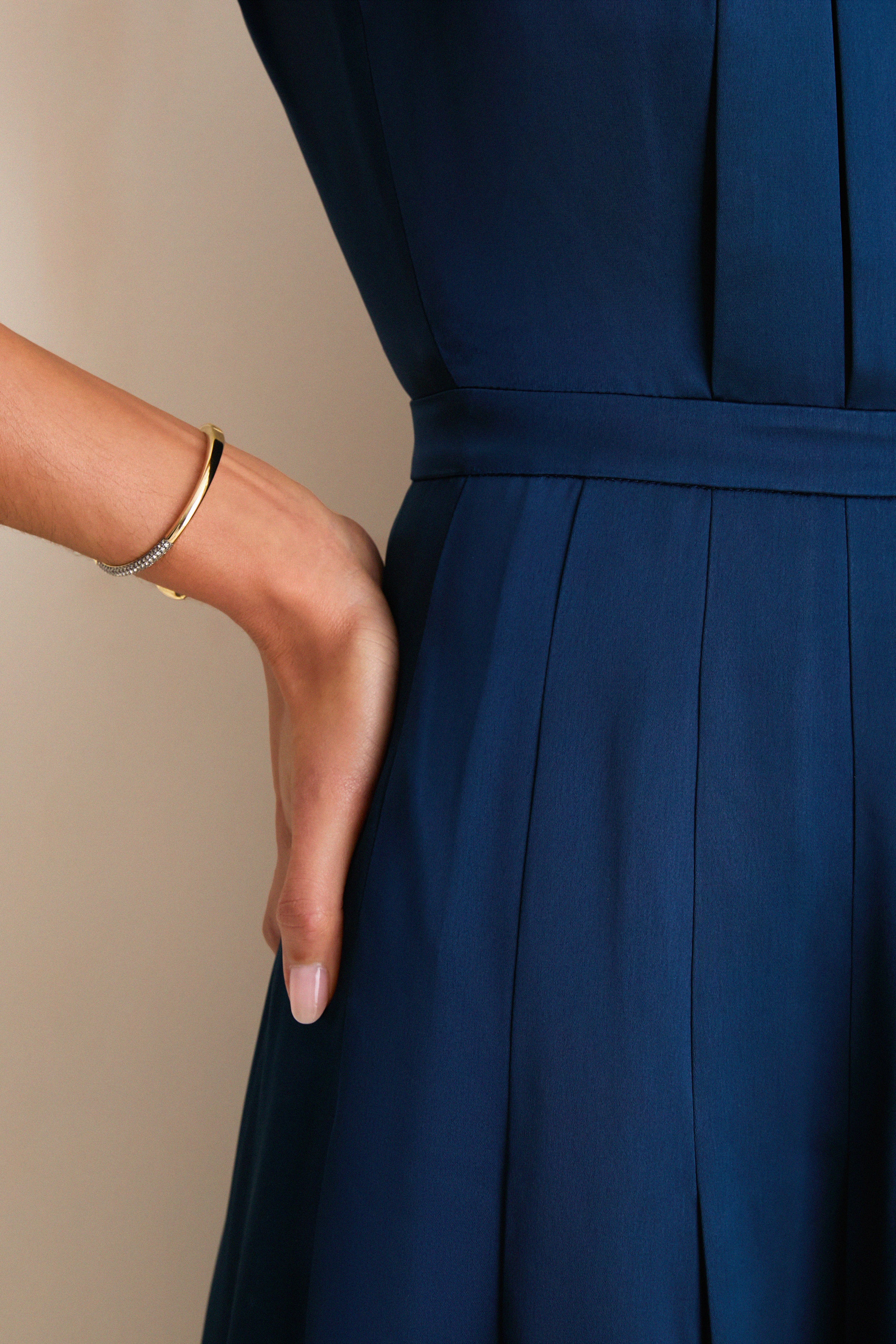 Navy Ember Midi Dress