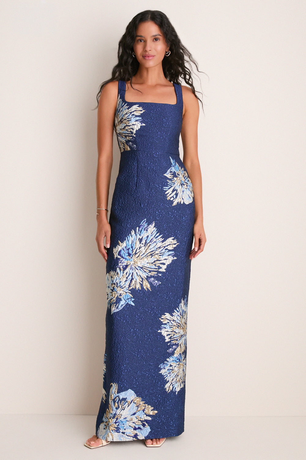 Brushstroke Dahlia Bora Long-B Dress