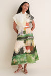 Serene Print Aubrey Midi Dress