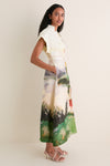 Serene Print Aubrey Midi Dress