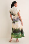 Serene Print Aubrey Midi Dress