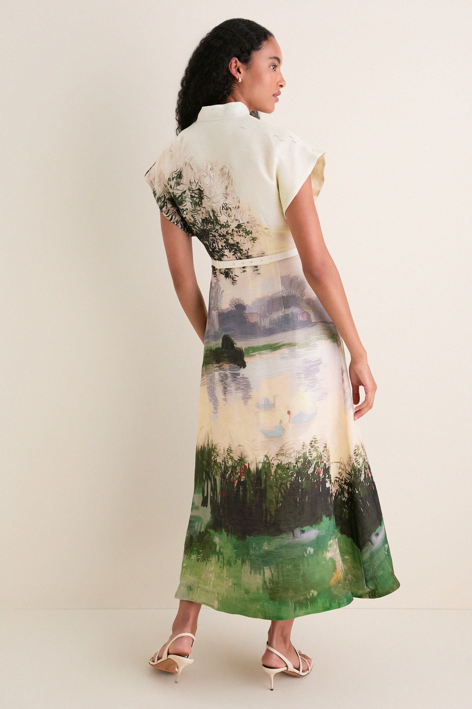Serene Print Aubrey Midi Dress