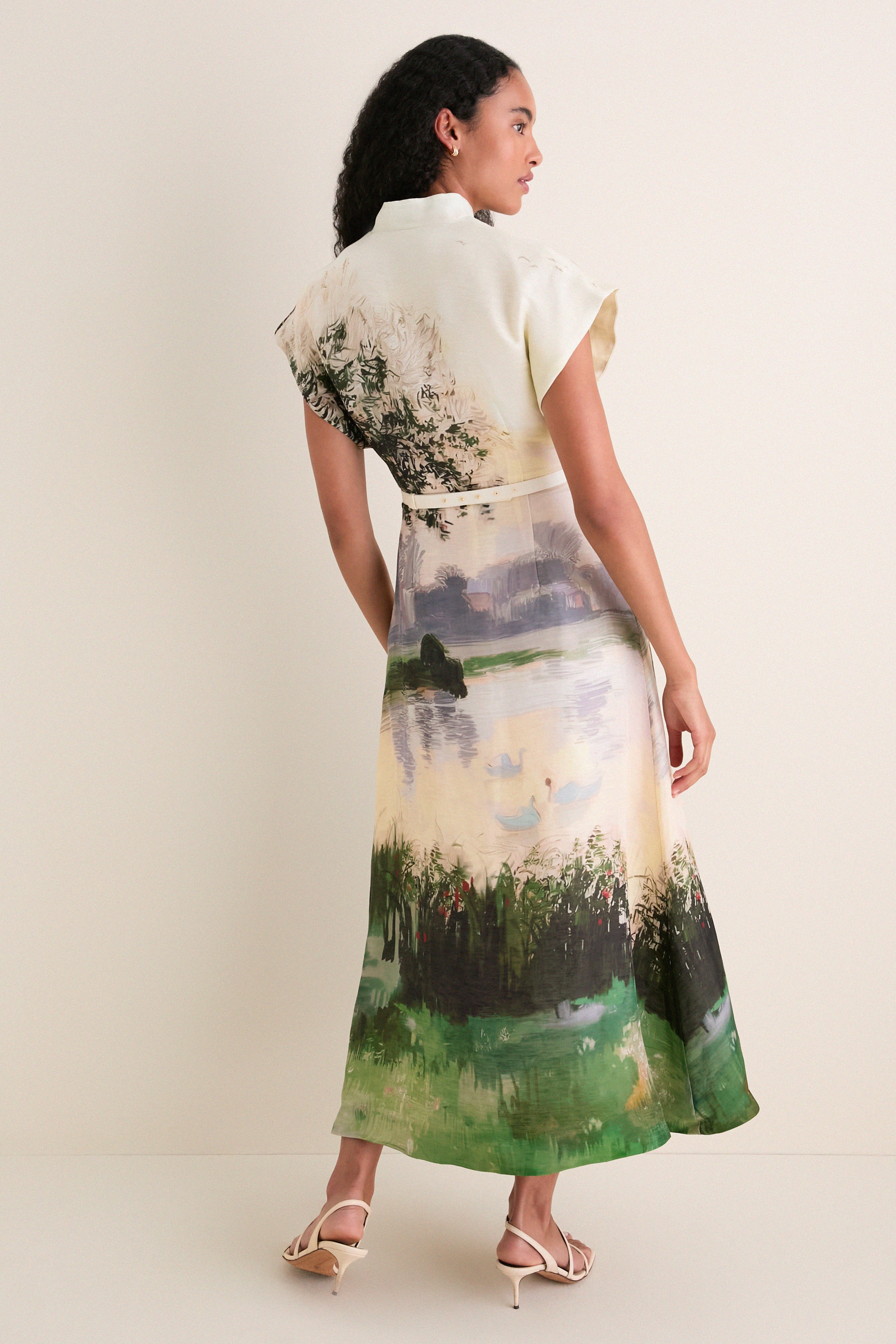 Serene Print Aubrey Midi Dress