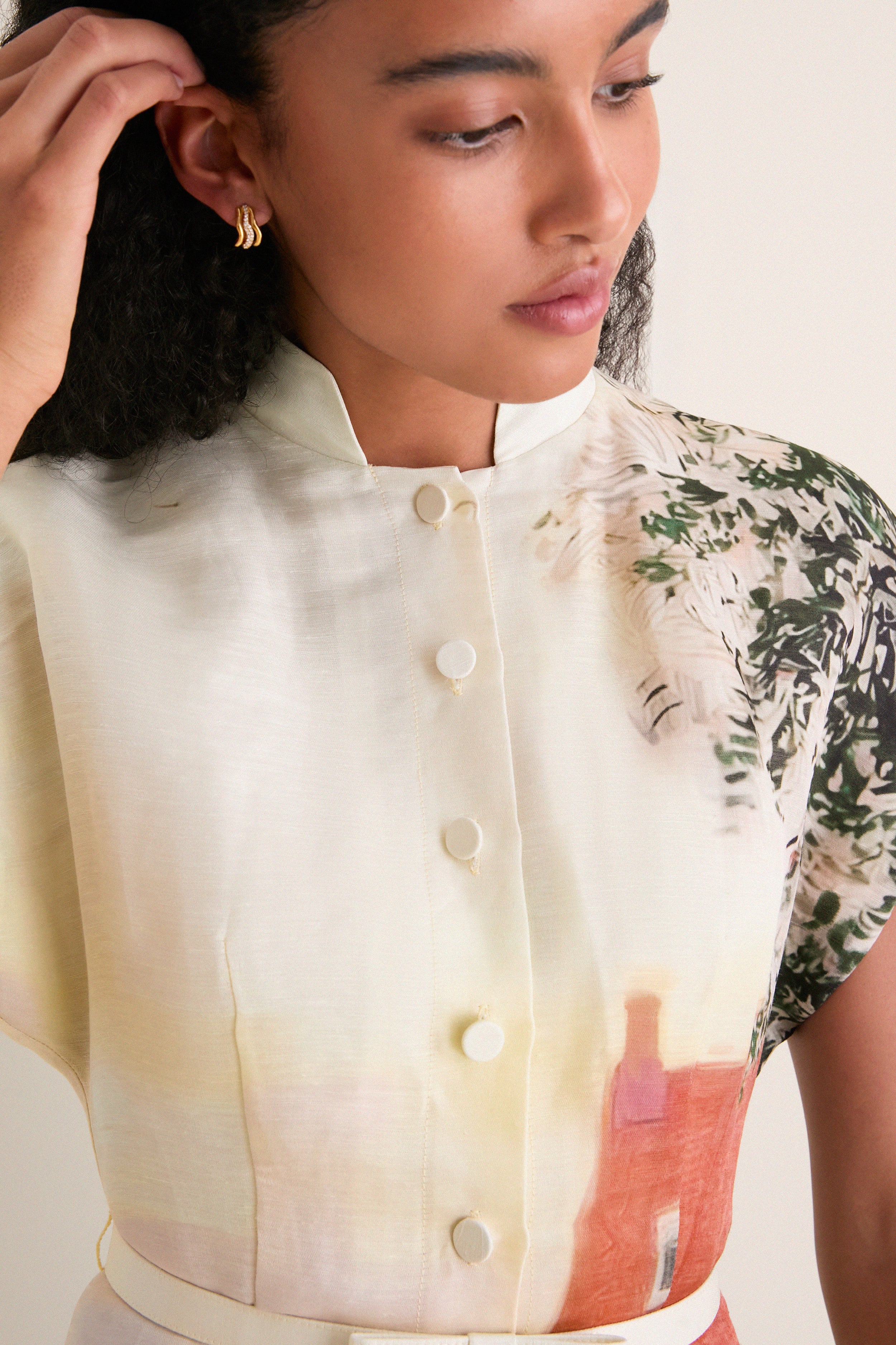 Serene Print Aubrey Midi Dress