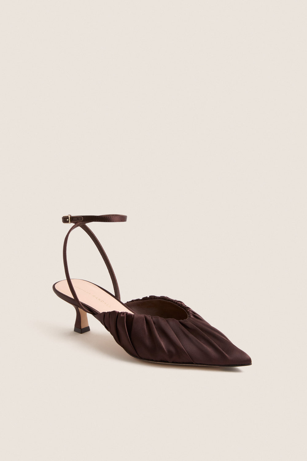 Chocolate Satin Rio Heels