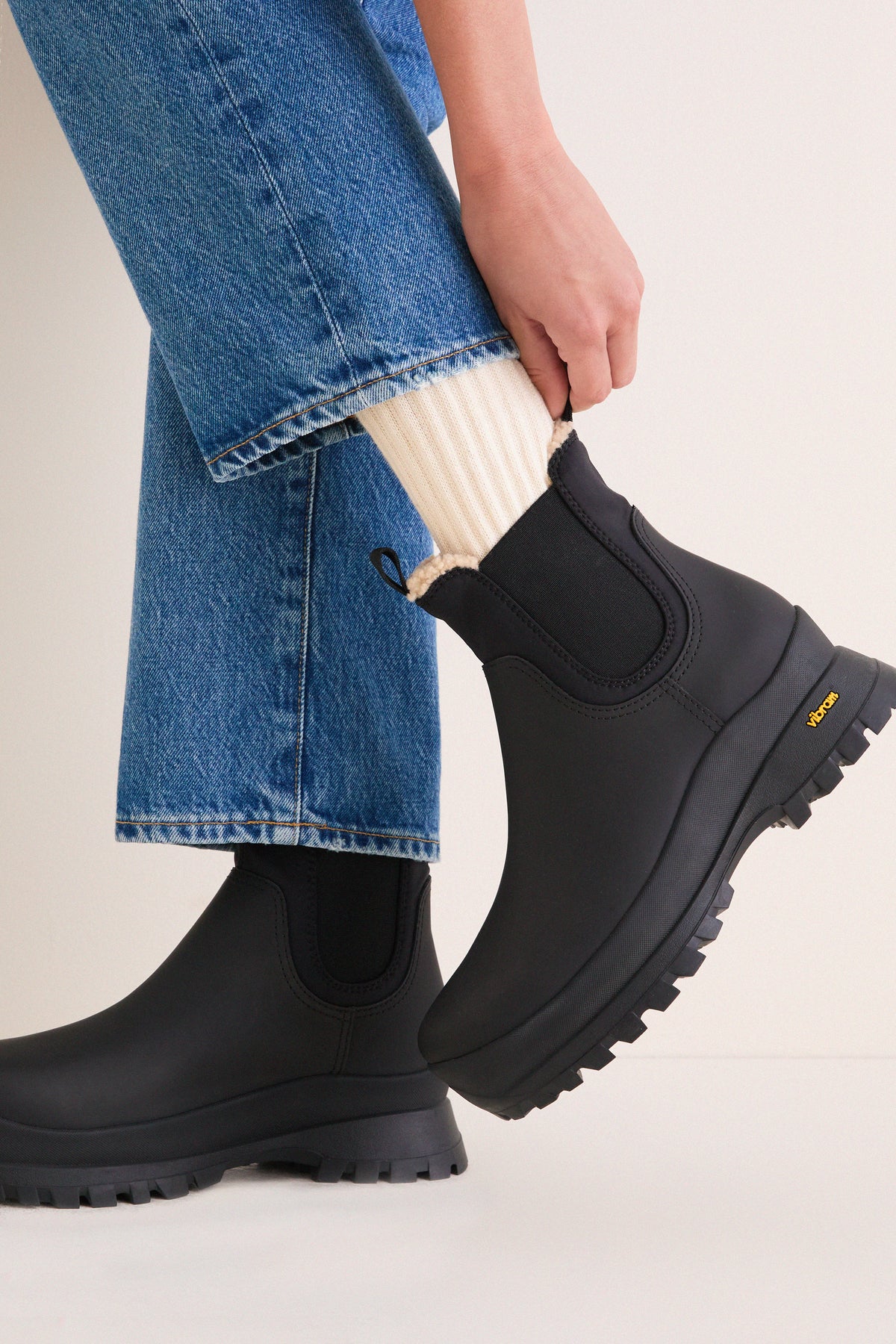 Black Shearling Tara Boots