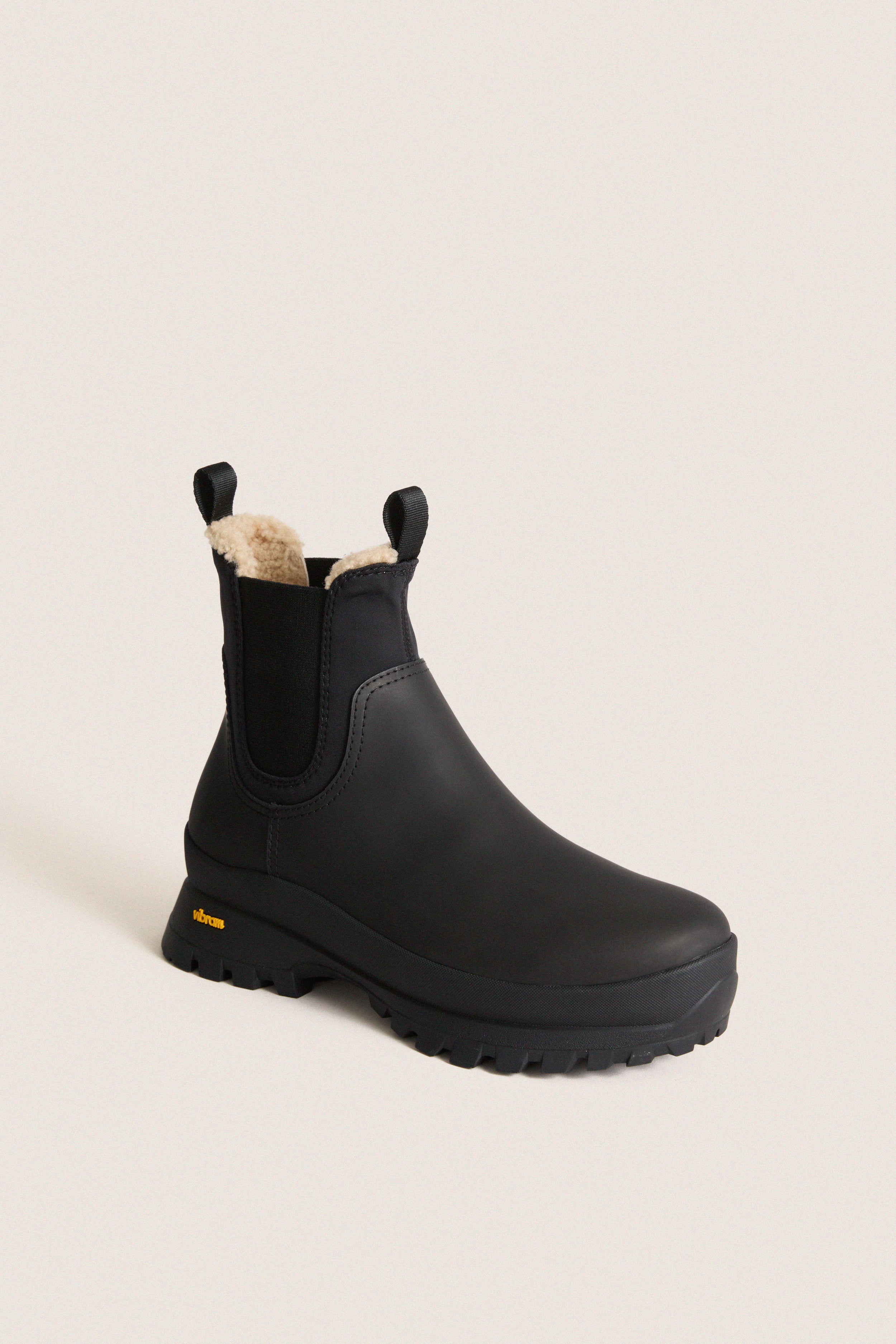Black Shearling Tara Boots