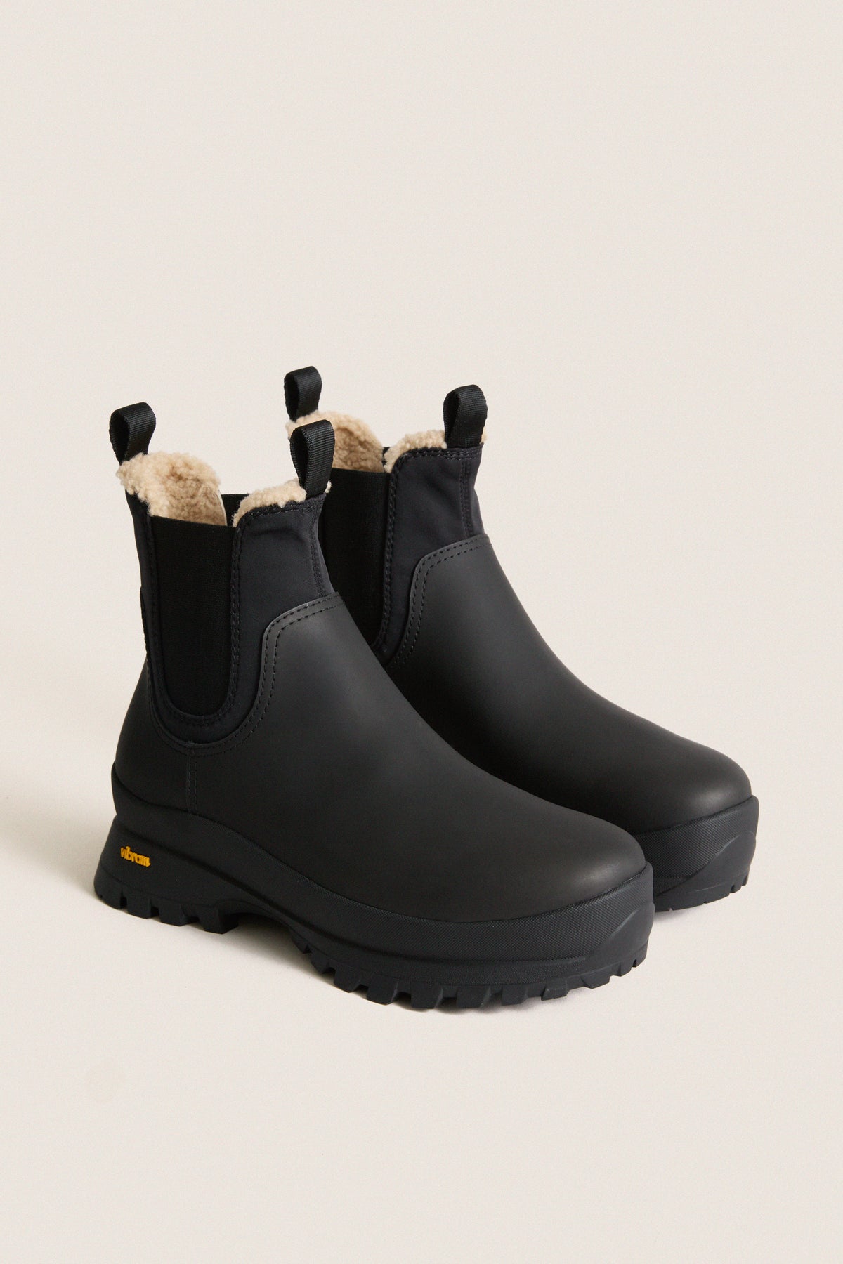 Black Shearling Tara Boots