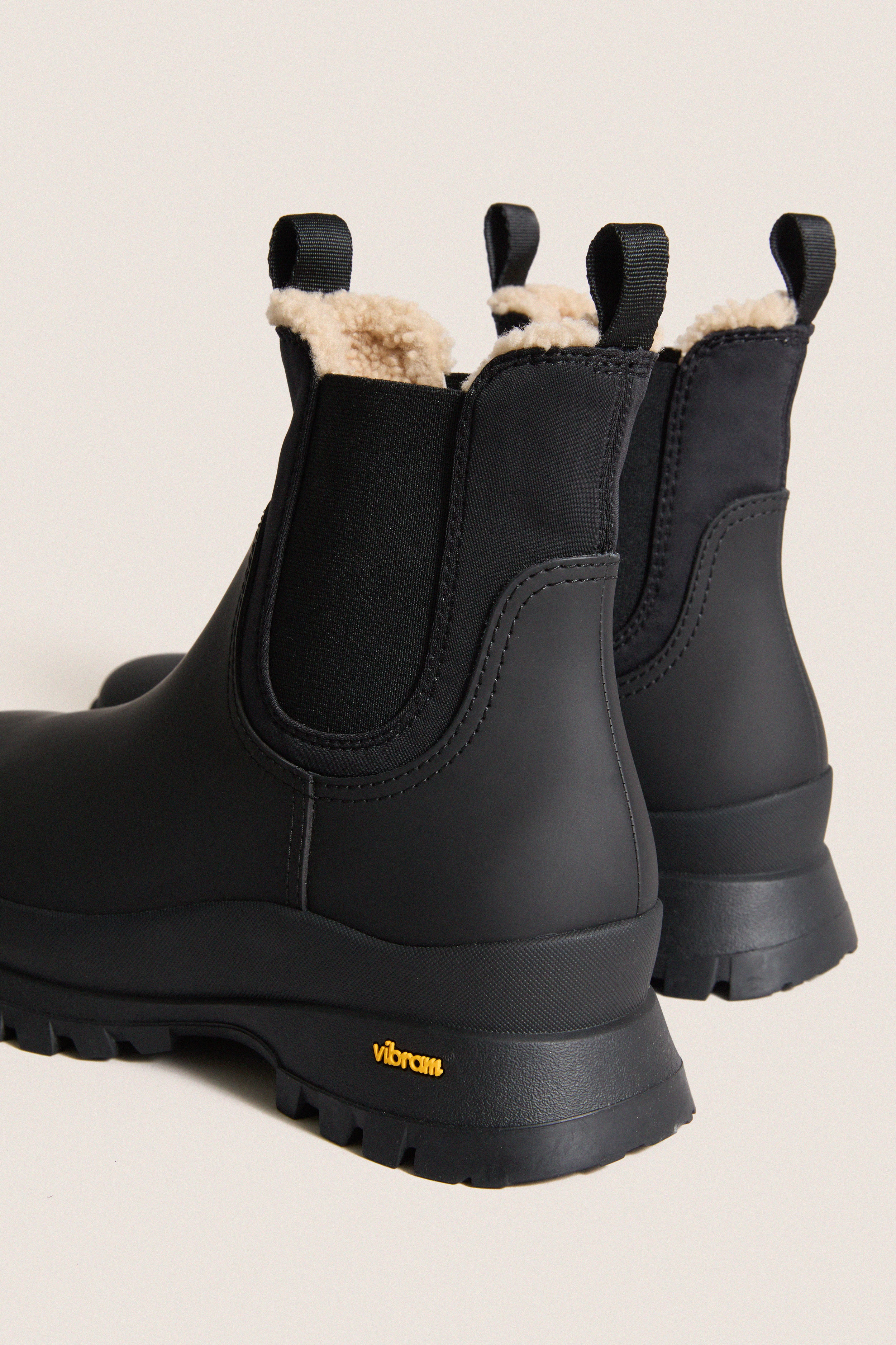 Black Shearling Tara Boots