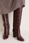 Espresso Vachetta Woven Goldy Boots