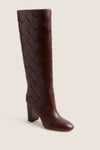 Espresso Vachetta Woven Goldy Boots