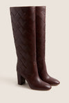 Espresso Vachetta Woven Goldy Boots