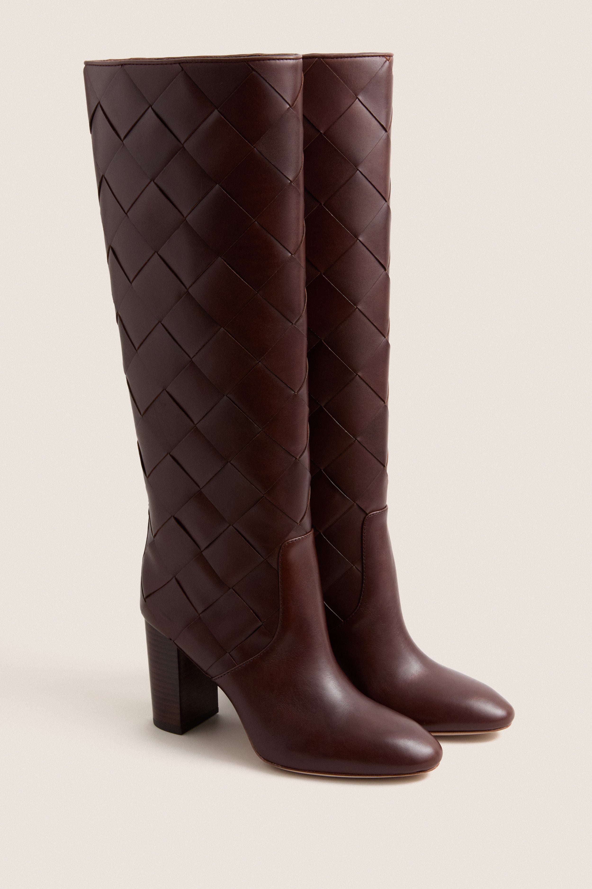 Espresso Vachetta Woven Goldy Boots