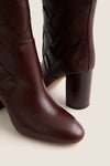 Espresso Vachetta Woven Goldy Boots