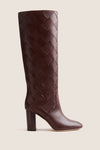 Espresso Vachetta Woven Goldy Boots