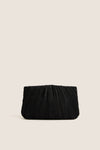 Black Brit Pleated Clutch