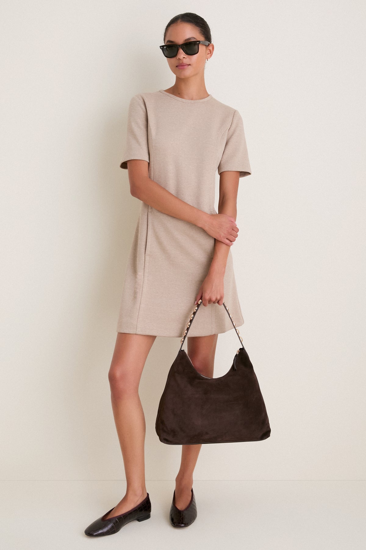 Tmoro Gold Studded Stassie Shoulder Bag