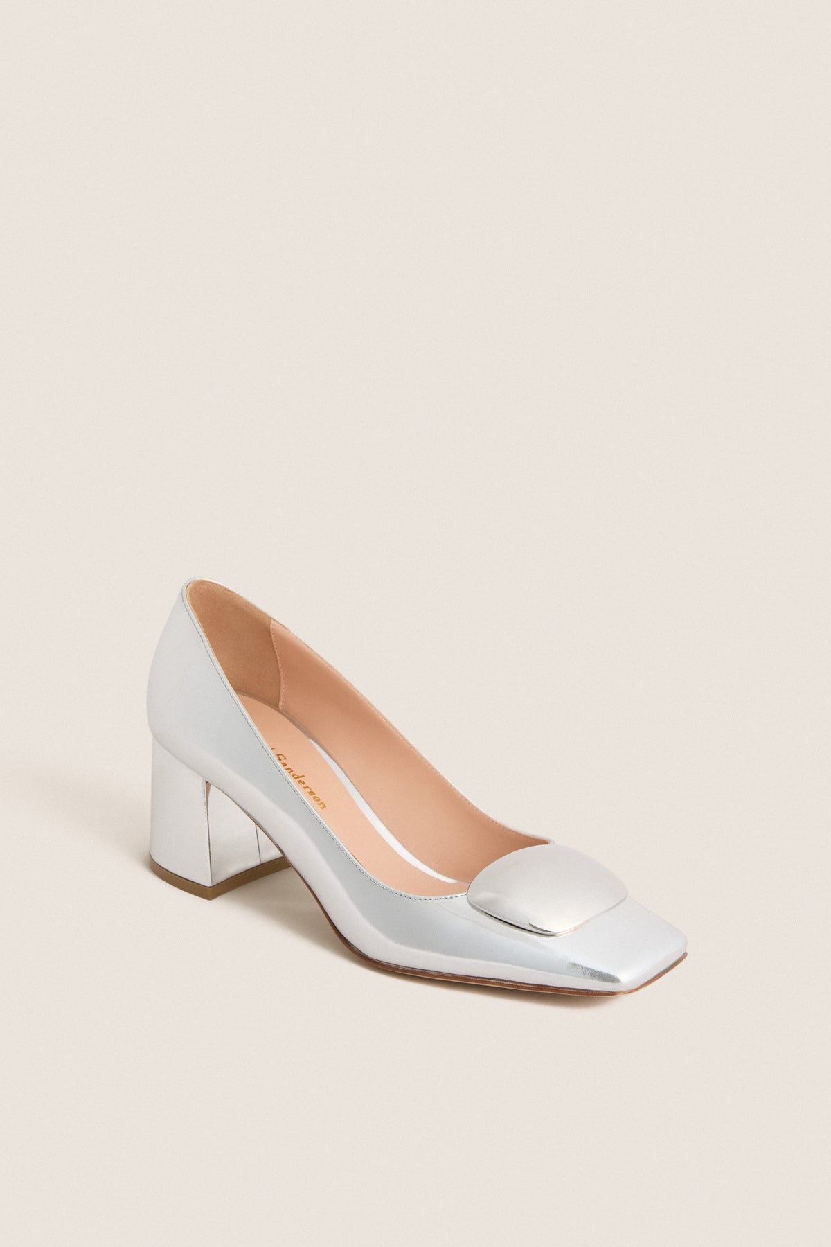 Silver Mirror with Silver Pebble Naxos Heels