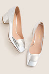 Silver Mirror with Silver Pebble Naxos Heels