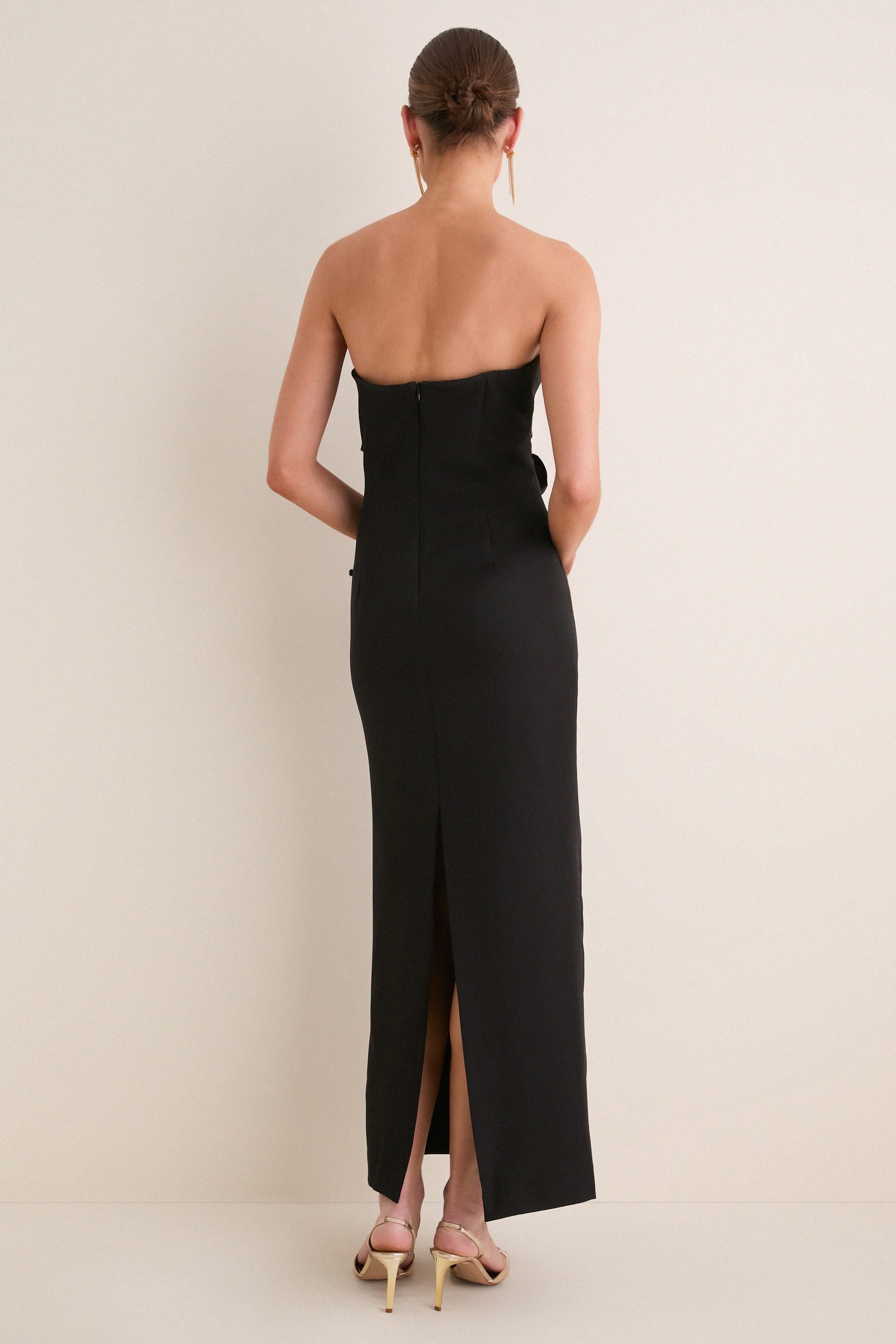 Black Memoria Viva Embellished Maxi Dress