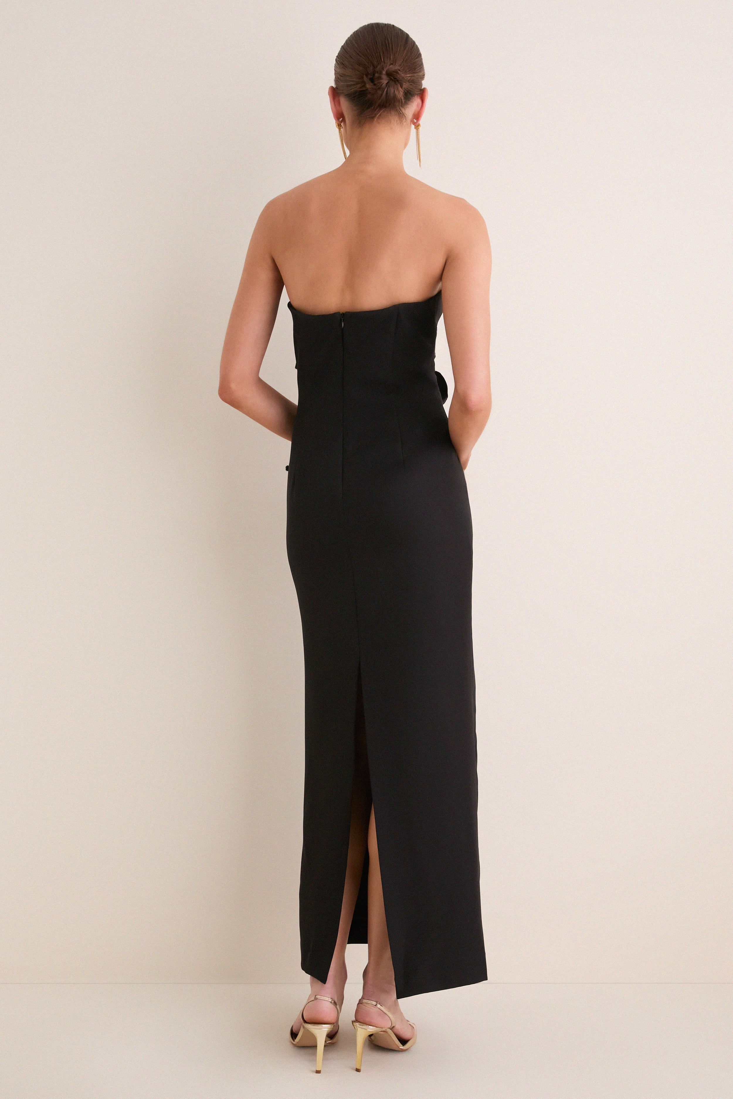 Black Memoria Viva Embellished Maxi Dress