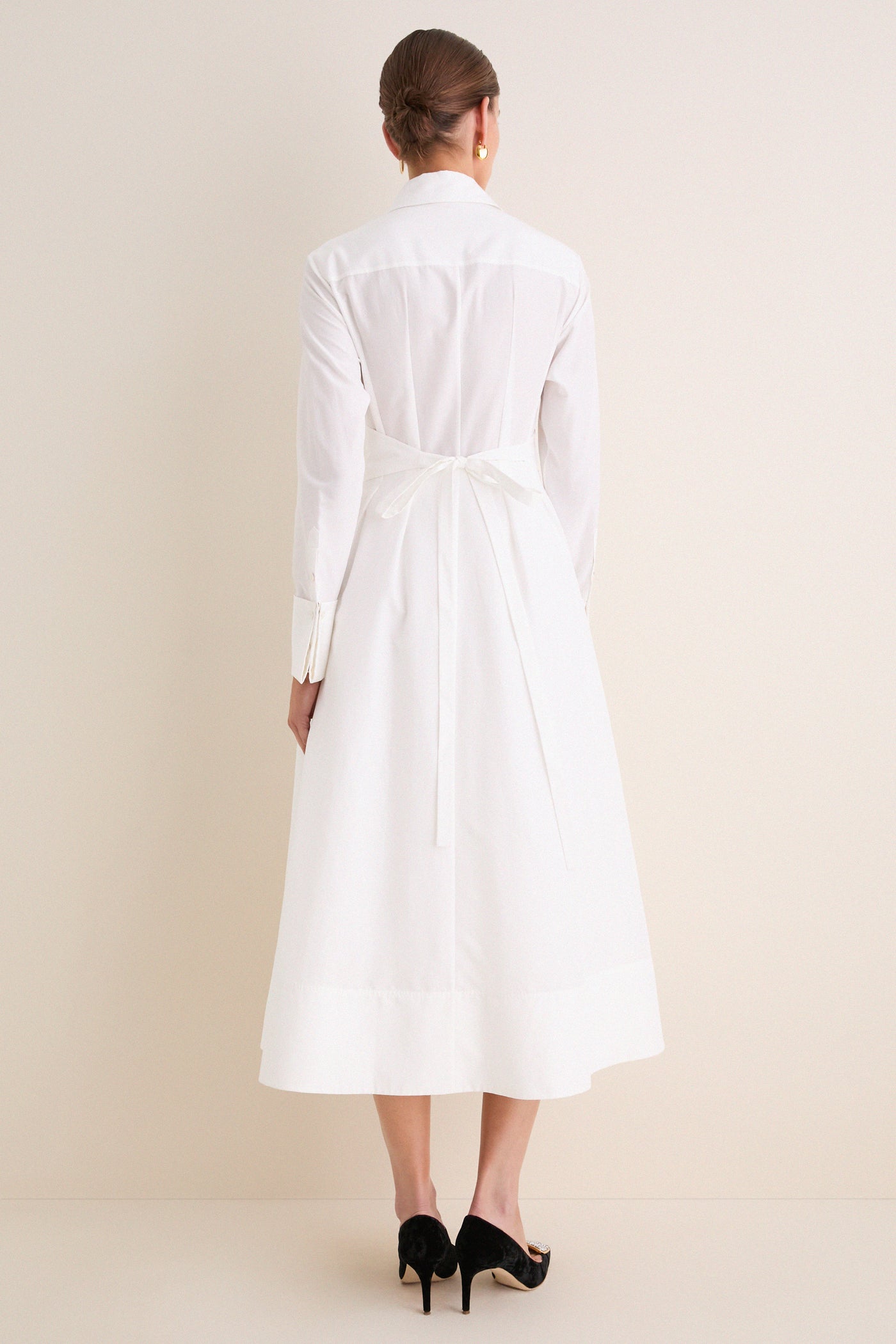 Bianco Honor Shirt Long Dress